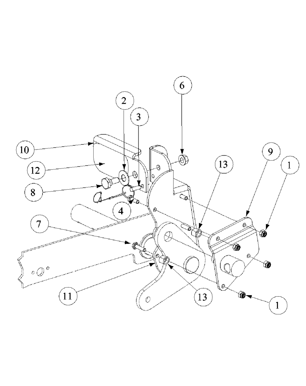 Optional And Standard Foot Pedal Deck Lift Diagram and Parts List for M60-KW 53AB5DBX150-23-HP Cub Cadet Lawn Tractor